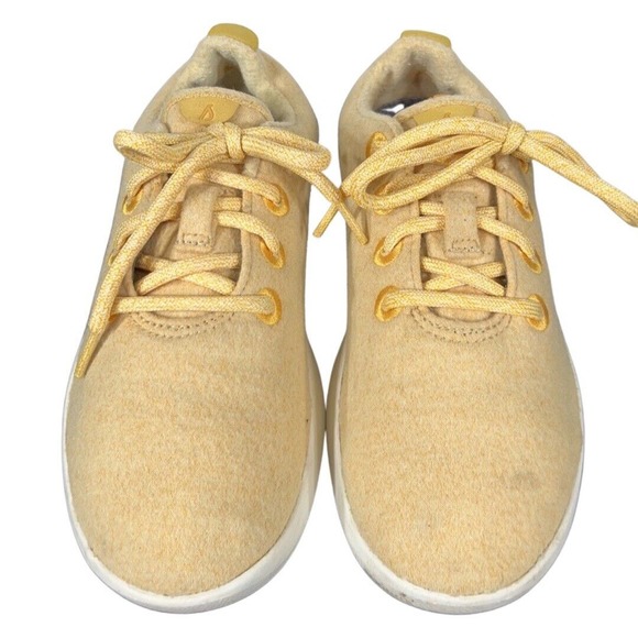 Allbirds Wool Runners Size 7 Turk Honey Yellow Lightweight Comfort Shoe Washable - Picture 2 of 10